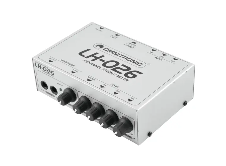 OMNITRONIC LH-026 3-channel stereo mixer 